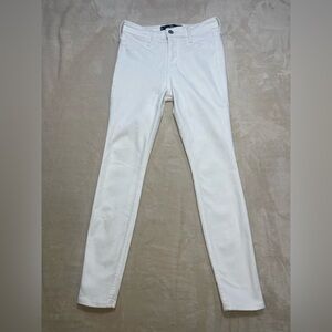 Hollister White High-Rise Jean Leggings Women’s Size W26 L26 Stretch Skinny
